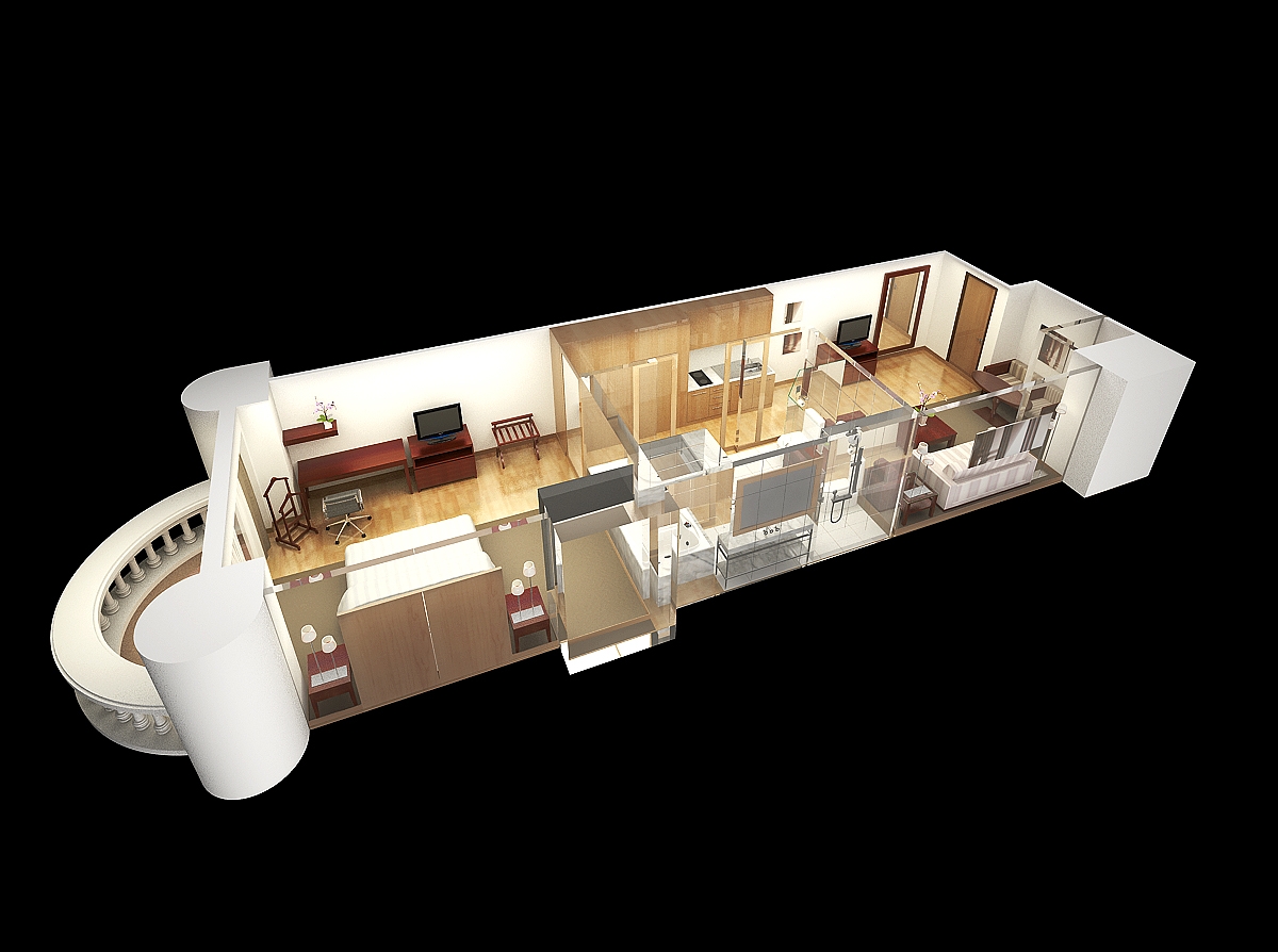 Suite layout Render